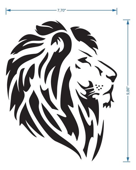 Stencils Of Lions