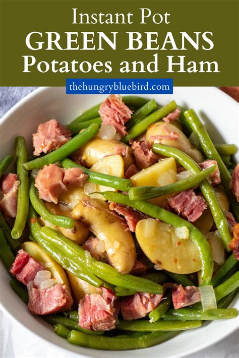 Slow cooker green beans, sausage and potatoes. Country Green Beans, Potatoes and Ham in the Instant Pot ...