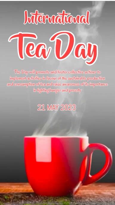 International Tea Day Instagram Story Template Postermywall