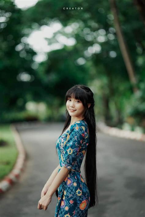 👸 𝐓𝐡𝐞𝐭 𝐇𝐧𝐢𝐧 𝐒𝐰𝐞 𝐙𝐢𝐧 🇲🇲 Cute Dress Outfits Beautiful Thai Women