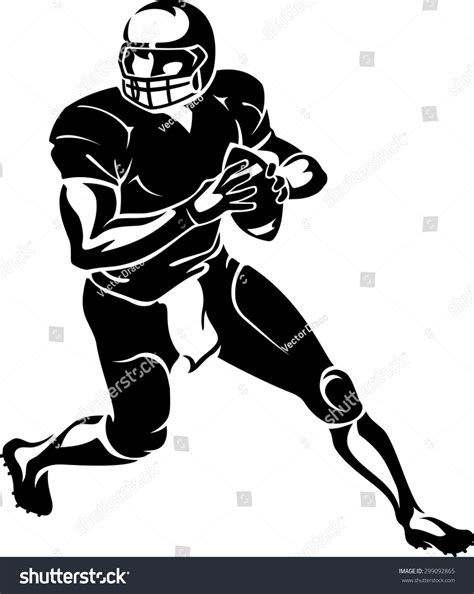 Football Quarterback Run Stock Vector 299092865 Shutterstock