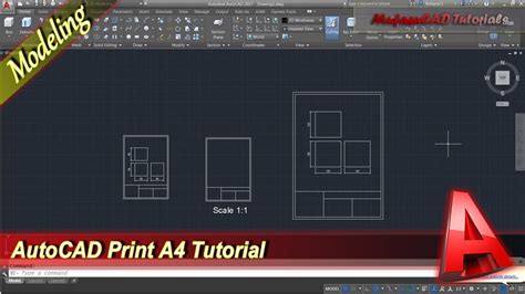 Autocad Print A4 In Model Tab Basic Tutorial For Beginner Youtube