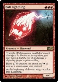 The lightning card system from polytech is the simplest method on the market for registering lightning current. Ball Lightning - Creature - Cards - MTG Salvation