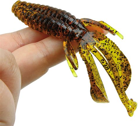 Jshanmei Soft Plastic Fishing Lures Kit Crawfish Lobster Pcs Rage