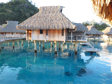 Hilton Bora Bora Vacation Places Overwater Bungalows All In One Photos