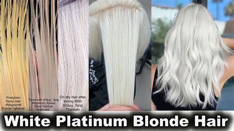 How To Get White Platinum Blonde Hair Youtube