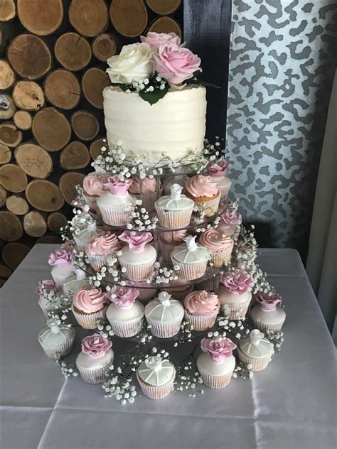Vintage Style Cupcake Wedding Cake Wedding Cakes With Cupcakes