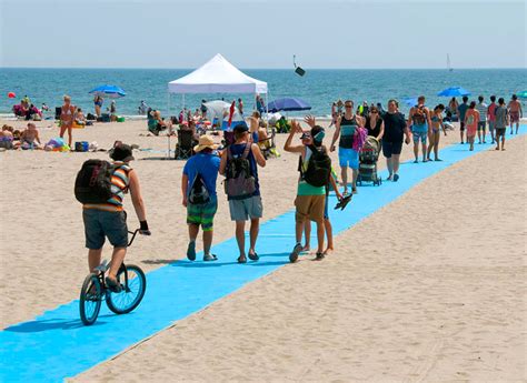 These roads may be worn, but are. AccessMat® - ADA compliant beach accessibility surface ...