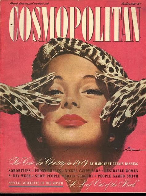 Cosmopolitan October 1949 Ephemera Forever Vintage Vogue Covers