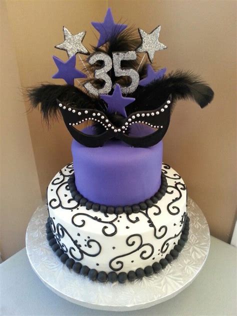 All was decorated with our hand made marshmallow fondant. Masquerade themed birthday cake. Kakes by Kena ...