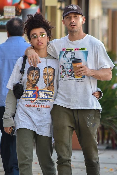shia labeouf and fka twigs are totally loved up as they share first
