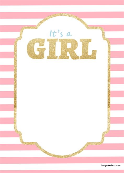 I have personally vetted every single one of these printables. FREE Printable Baby Shower Invitations - Glitter Gold ...