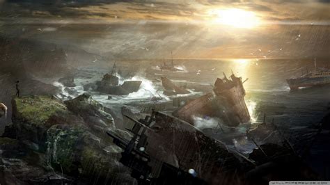Tomb Raider 2012 Video Game - Shipwreck Vista Ultra HD Desktop Background Wallpaper for 4K UHD ...