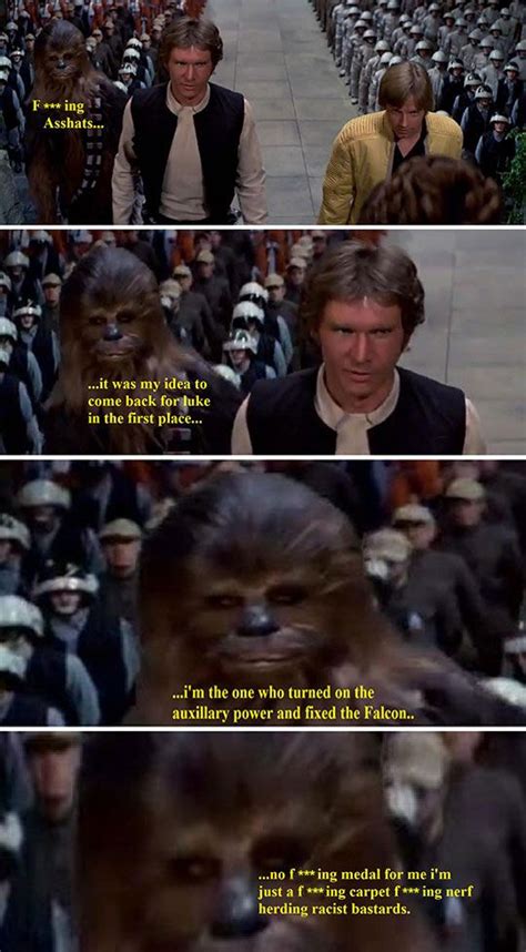 Chewbacca Is Unimpressed Star Wars Humor Star Wars Memes Star Wars