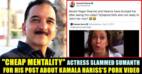 Sumanth Posted Kamalas Pork Biting Video And Trolled People Who Claimed Her Identity Actress