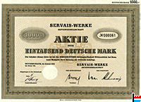 Einloggen und zur kasse gehen. Servais - Werke A.G., Ehrang (Deutschland)