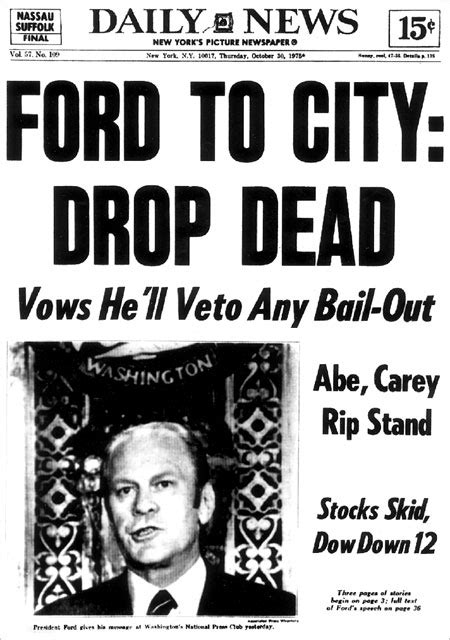 Infamous ‘drop Dead Was Never Said By Ford The New York Times