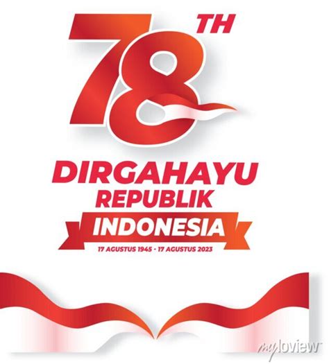 Logo Hut Ri Ke 78 78 Tahun Dirgahayu Republik Indonesia Indonesian