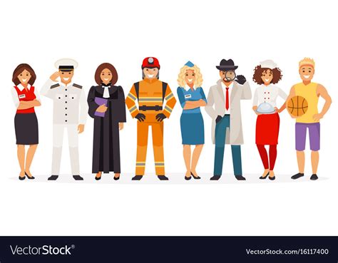 Different Professions Royalty Free Vector Image