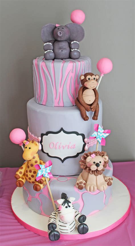 5 out of 5 stars. Girly Safari First Birthday Cake - CakeCentral.com