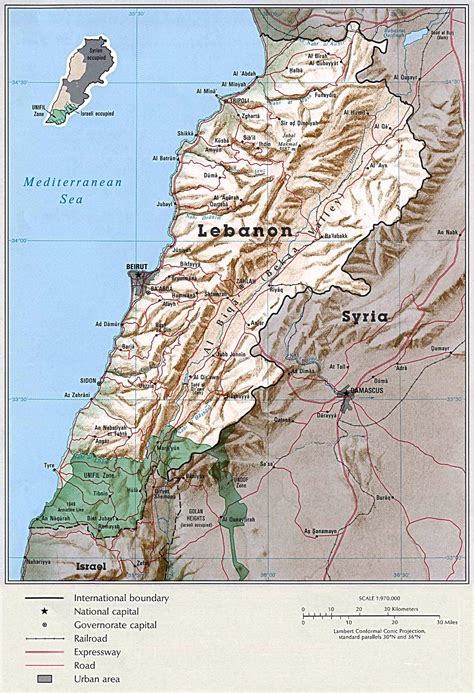 Lebanon Maps Printable Maps Of Lebanon For Download