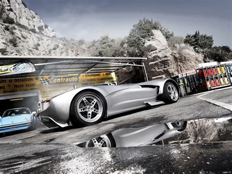 Race Sport Silver Supercar Art Huge Print Poster D3492 In Painting