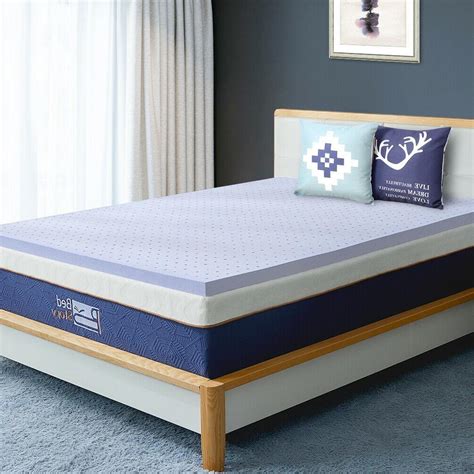 Bed sizes also vary according to the size and degree of ornamentation of the bed frame. BedStory memory-foam topper mattress 2inch Queen-size Lavender