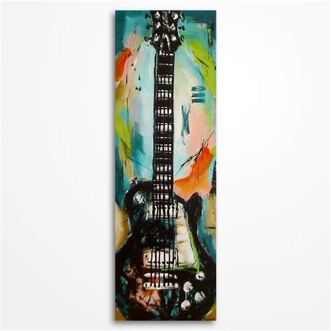 Guitar Painting Music Art T For A Musician Guitar Art Etsy Music