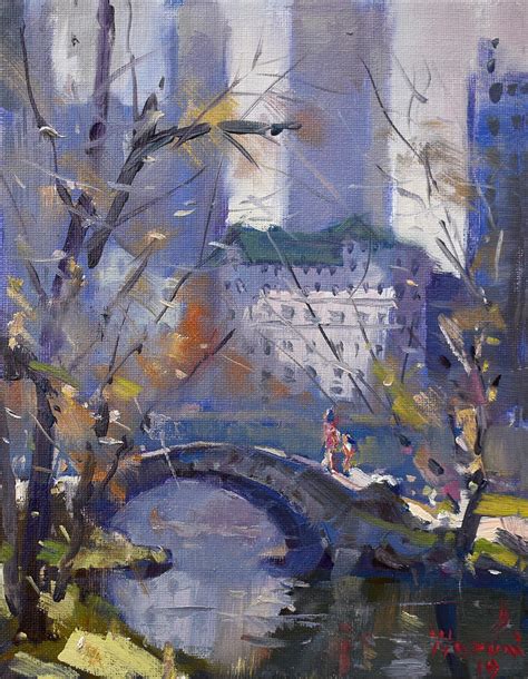 Ny City Central Park Painting By Ylli Haruni Fine Art America
