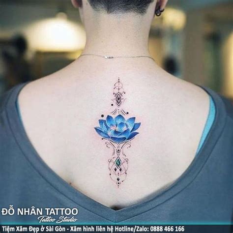 Hình Xăm Hoa Sen Bông Sen 0188 Tại ĐỖ NhÂn Tattoo Flower Tattoo