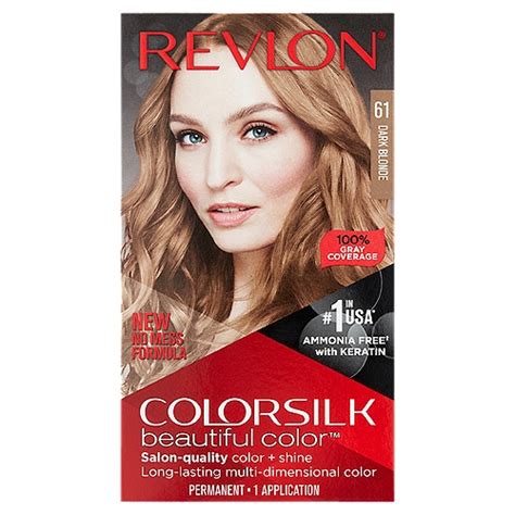 Revlon Colorsilk Beautiful Color 61 Dark Blonde Permanent Hair Color 1 Application
