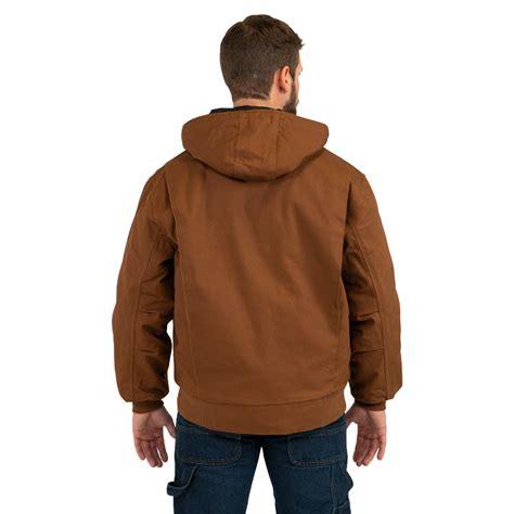 Key Insulated Duck Hooded Work Jacket For Men