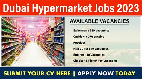 Dubai Hypermarket Jobs 2023 Dubai Recruitment Urgent Hiring