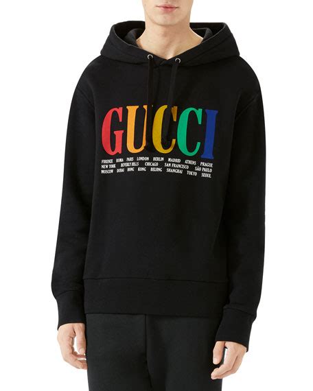 Gucci Mens Multicolor Vintage Logo Hoodie Neiman Marcus