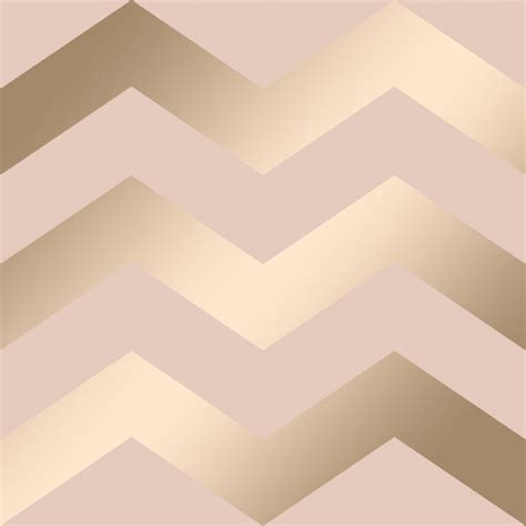 Chevron Geometric Wallpaper Pink Gold Wallpaper From I