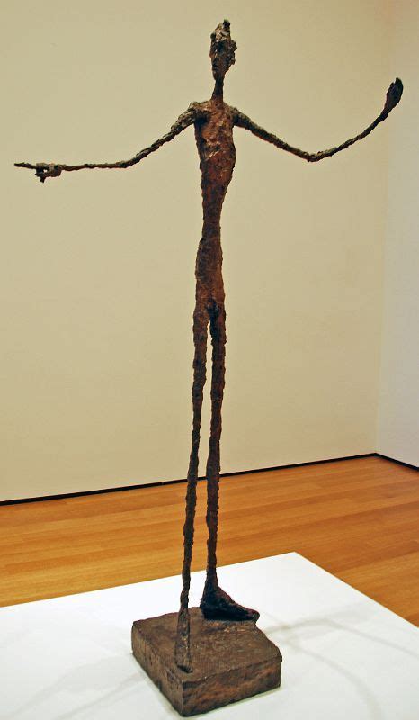 Alberto Giacometti Man Pointing Bronze Art Sculpt Craft