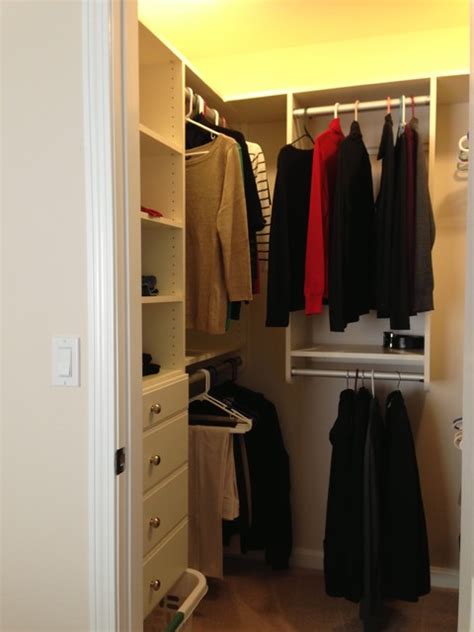 Small Space Storage Solutions Transitional Closet