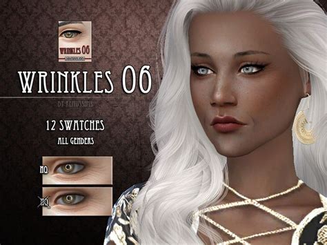 Remussirions Wrinkles 06 Sims 4 Black Hair Skin Wrinkles