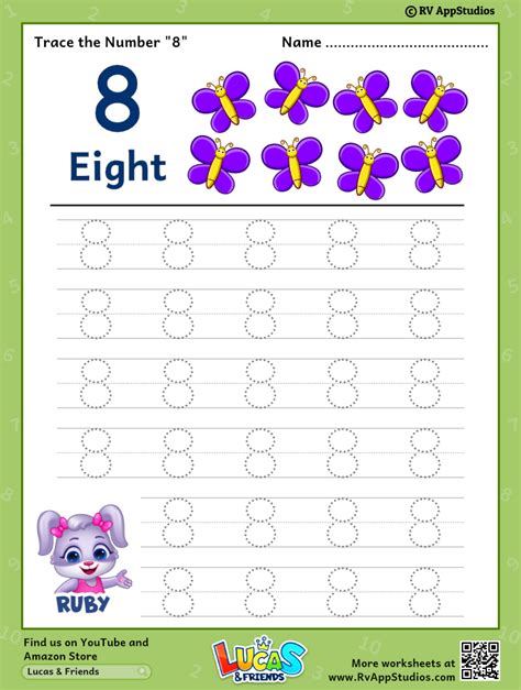 13 Best Images Of Number Eight Worksheet Number 8 Preschool Worksheet