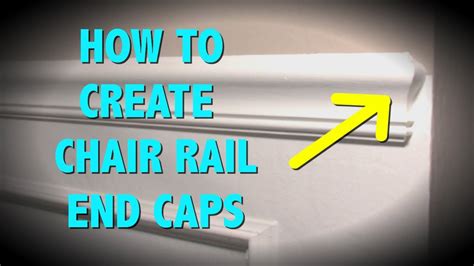 This story is ideally consistent from the outside to should i just wrap the chair rail around the corner and continue it into the hall? HOW TO MAKE END CAPS FOR A CHAIR RAIL - YouTube