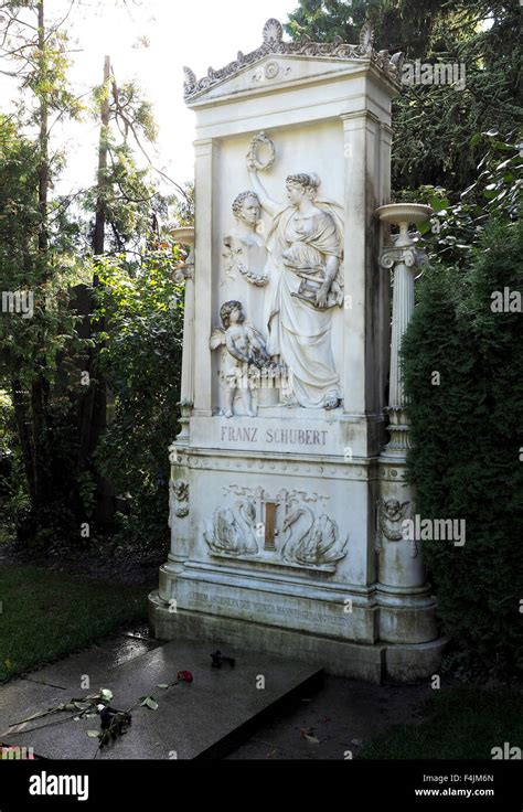Grave Of Franz Schubert At The Zentralfriedhof Cemetery