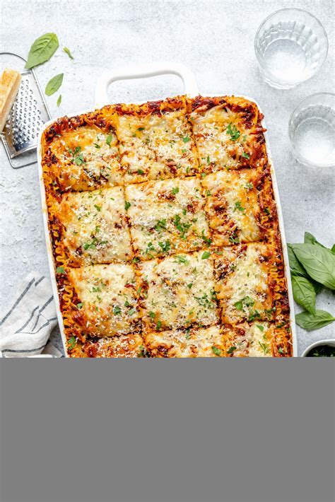 Easy Homemade Lasagna All The Healthy Things