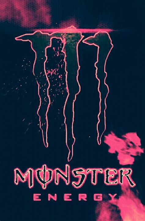 Pink Monster Energy Drink Wallpaper