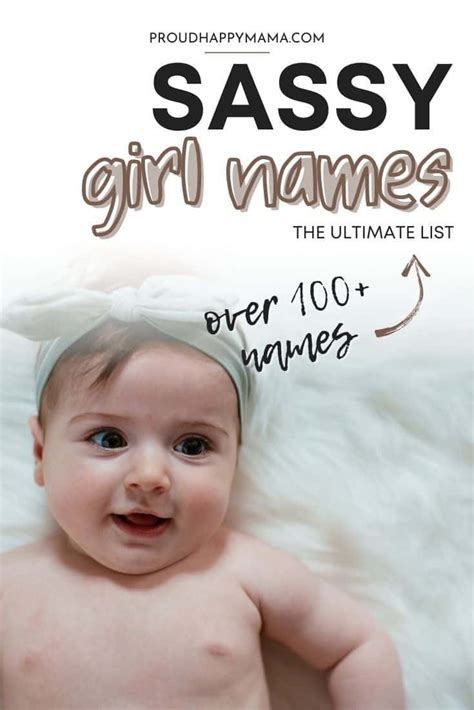 100 Best Sassy Girl Names Unique And Strong