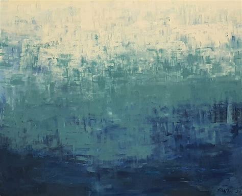 Blue Abstract Sea Xxl Large Abstract Art Expressions Of Relaxing