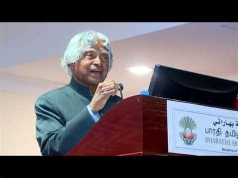 Dr Apj Abdul Kalam Speech In Tamil During His Last Overseas Trip Youtube