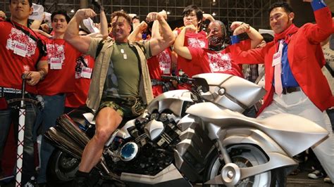Japans Favorite Gay Porn Star On An Anime Motorcycle