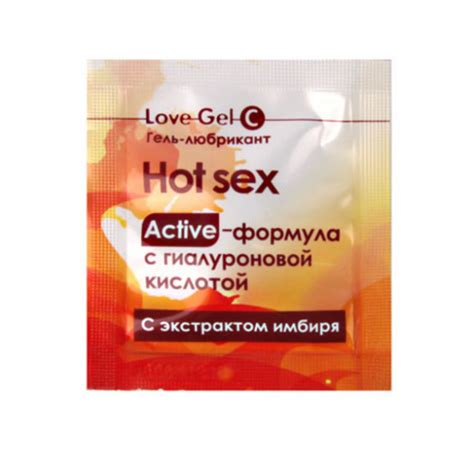 Купить гель лубрикант на водной основе Hot Sex с разогревающим эффектом 4 г в упаковке 5 шт