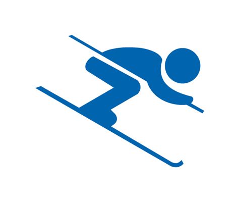 Design Elements Winter Sports Pictograms Cross Country Skiing