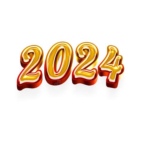 3d Lujo Brillante Dorado 2024 Con Oro Feliz Año Nuevo Fondo